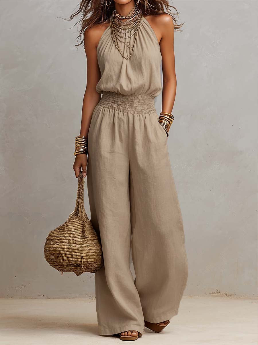 Megan | Elegant Halter Jumpsuit