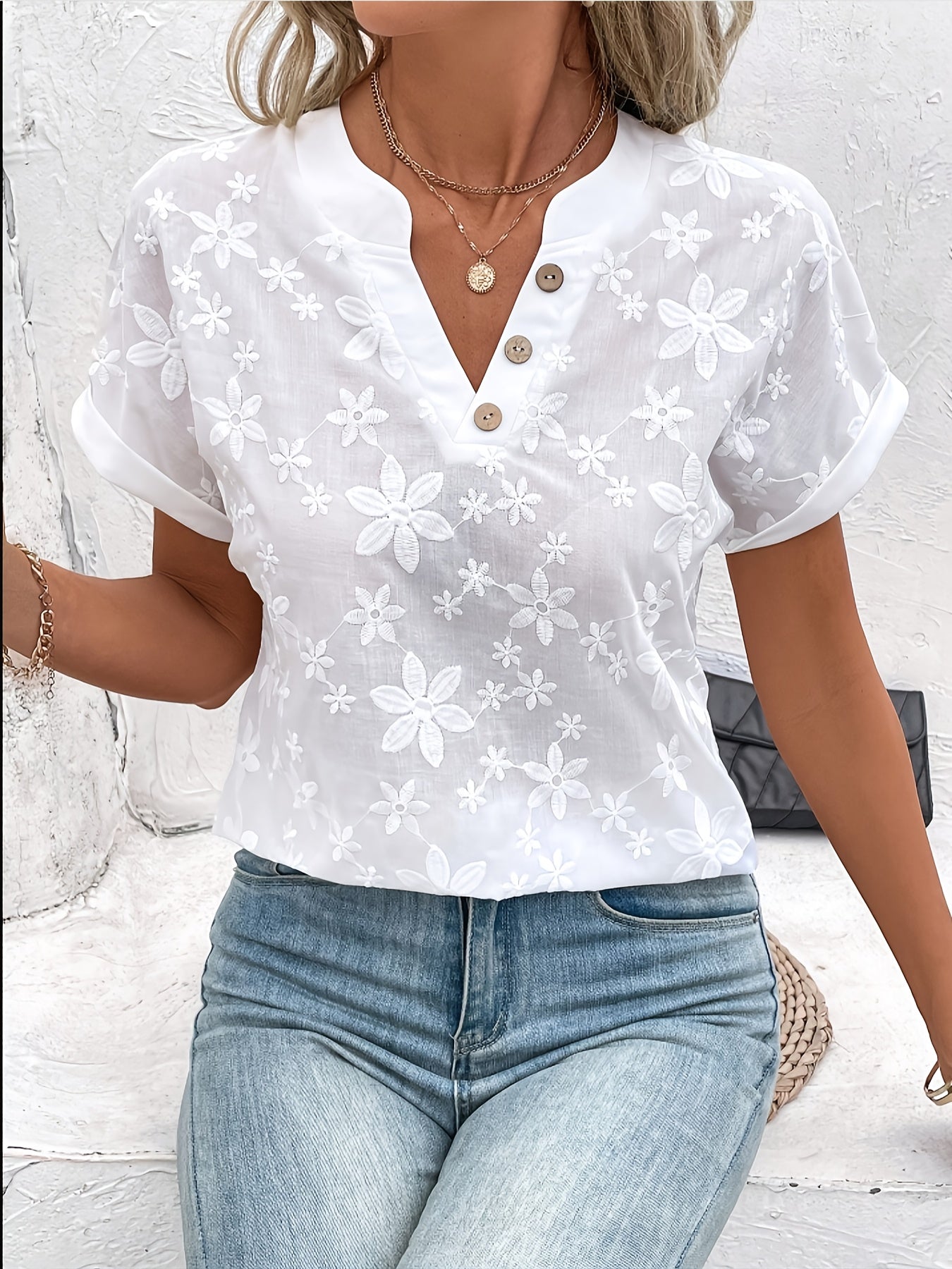 Orianna - Elegant White Blouse