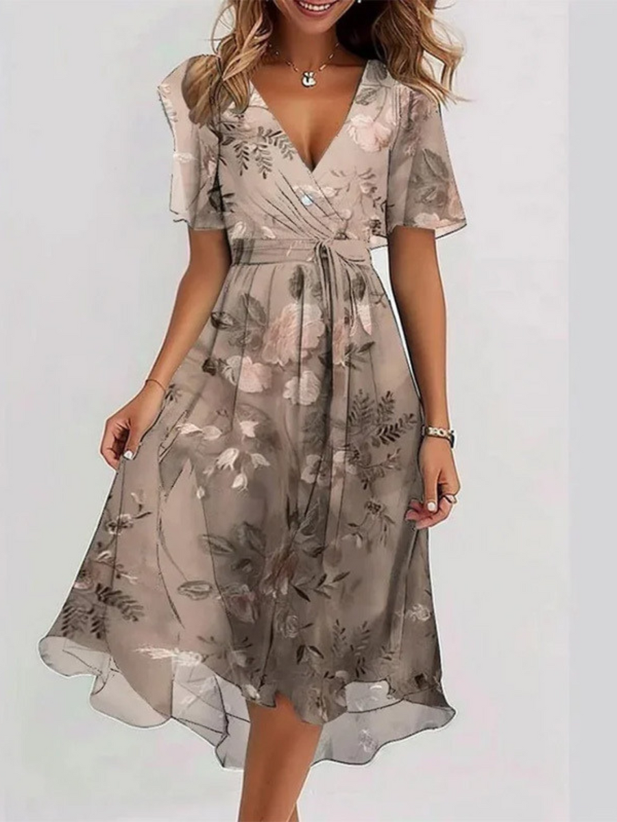 LAVINA™ – Vibrant Boho Midi Dress
