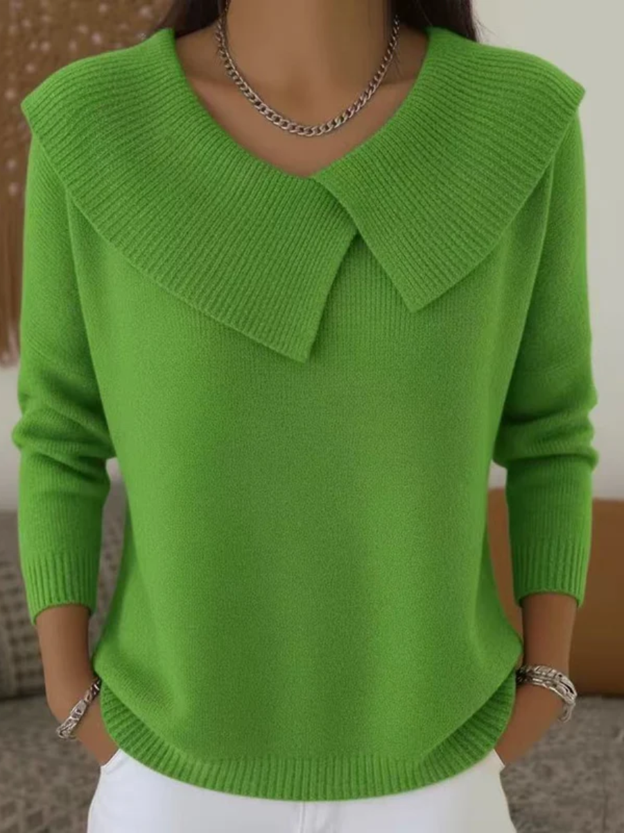 Łada | Ciepły Sweter z Miękkim Kołnierzem