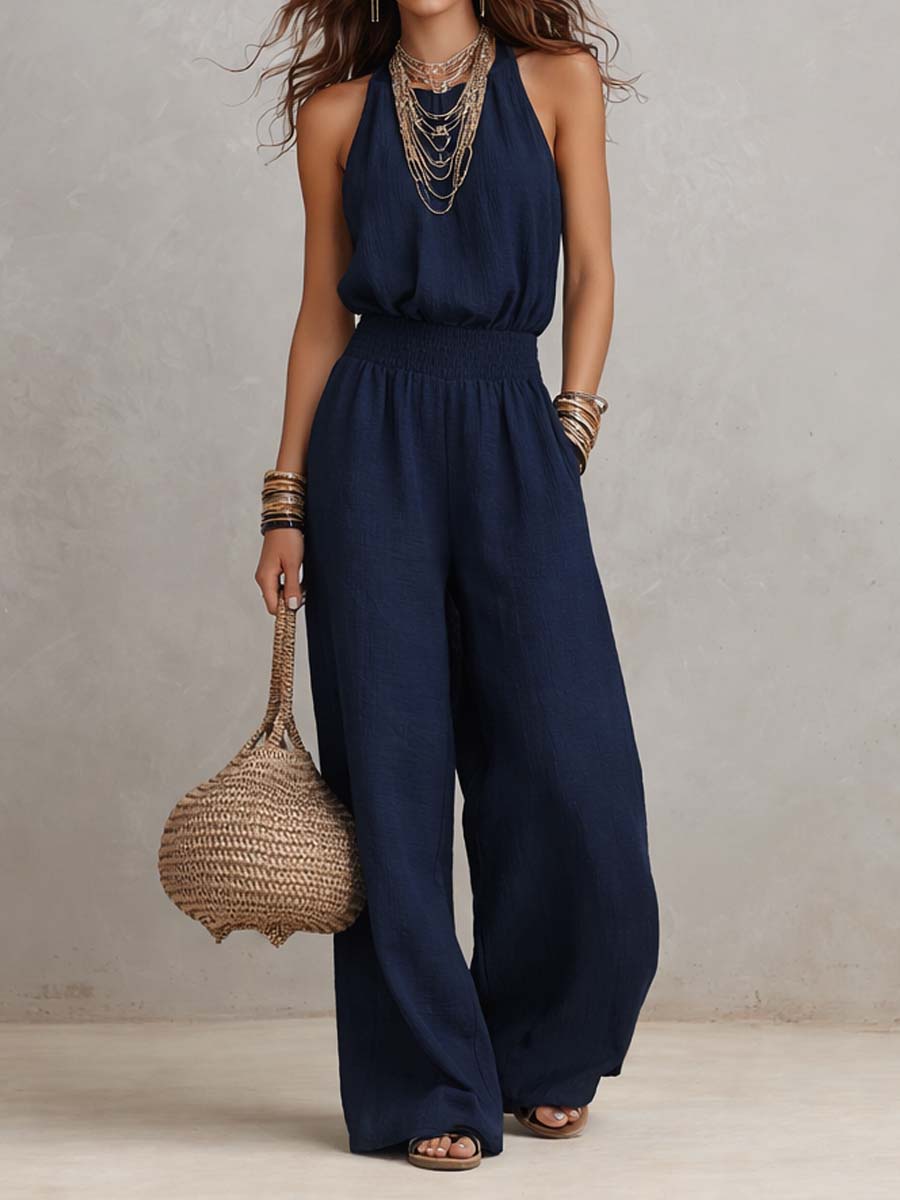 Megan | Elegant Halter Jumpsuit
