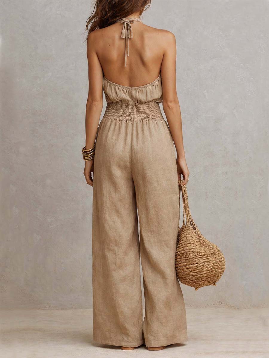 Megan | Elegant Halter Jumpsuit