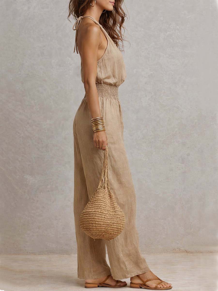 Megan | Elegant Halter Jumpsuit