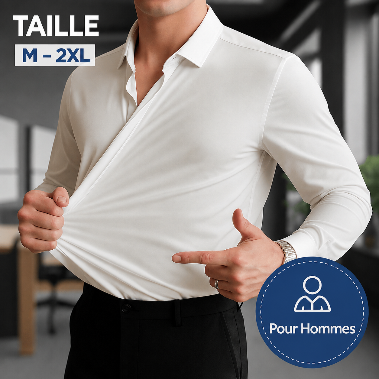 Thomas – Chemise Élégante Stretch