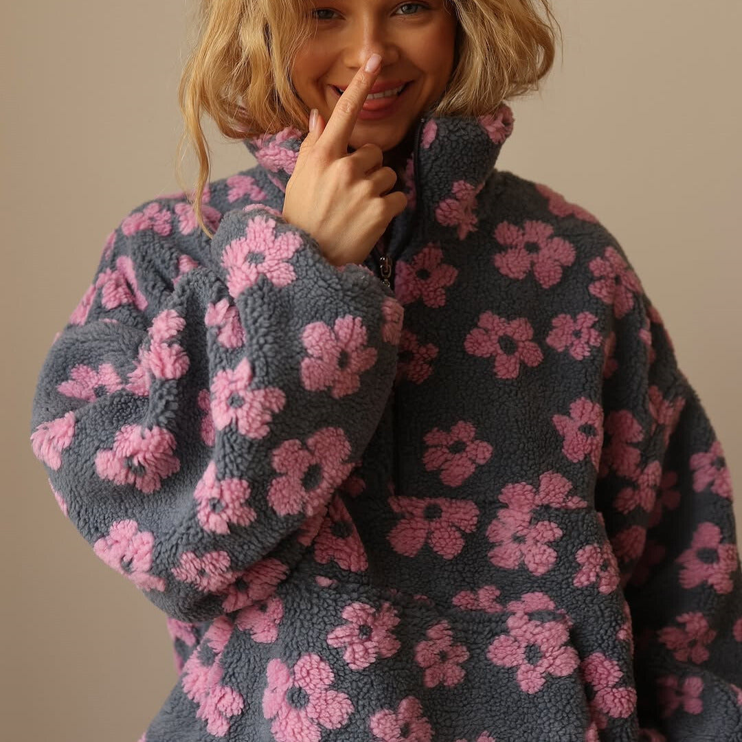 Izabela | Polarowy sweter Bloom