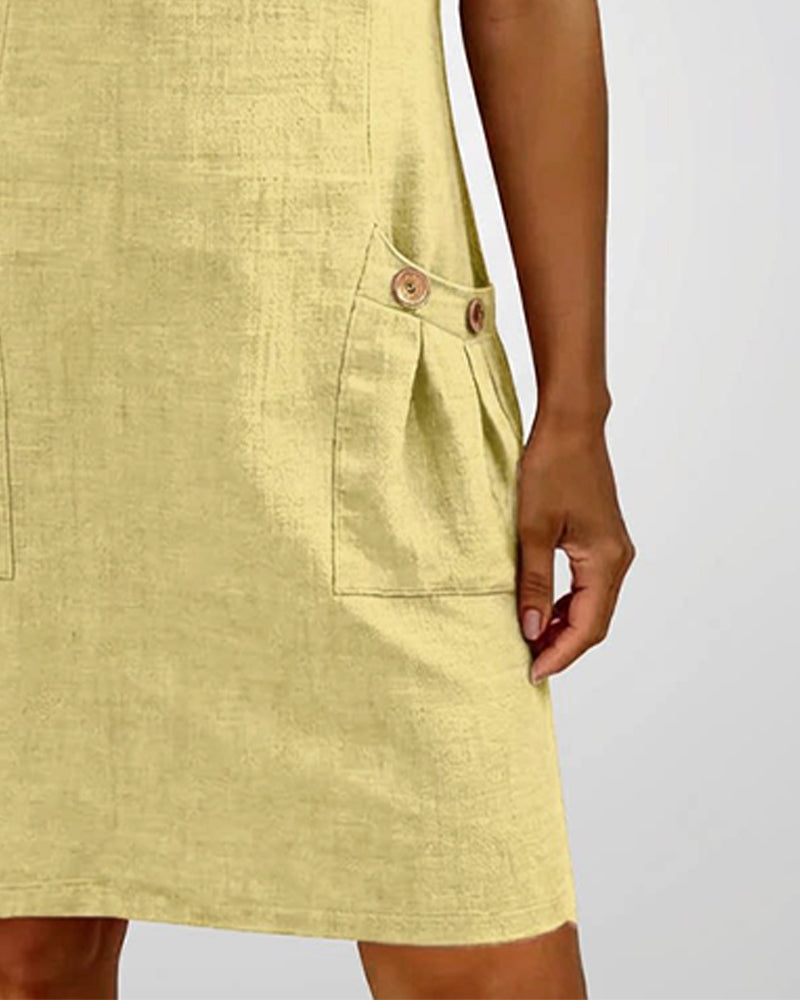Sophia | Cotton Zip-Front Dress
