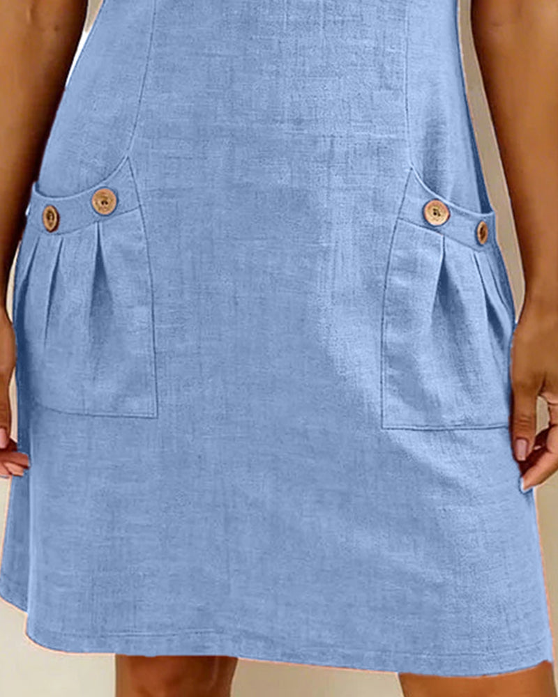 Sophia | Cotton Zip-Front Dress