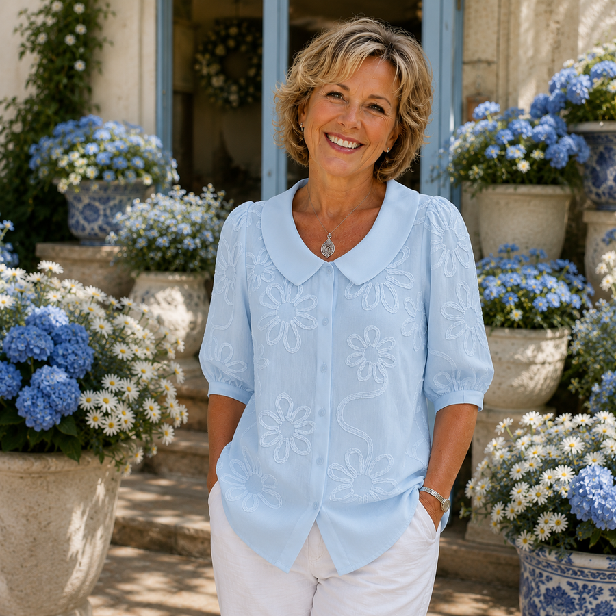 Celeste │ Elegant Floral Blouse