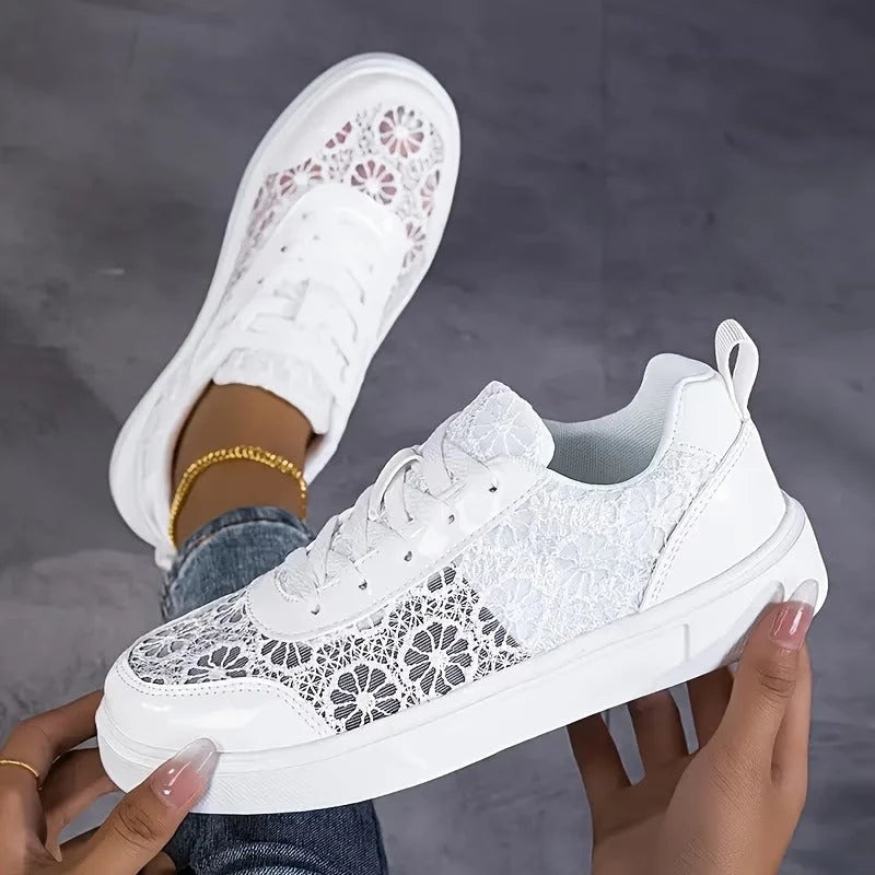 Ginevra | Floral lace sneakers