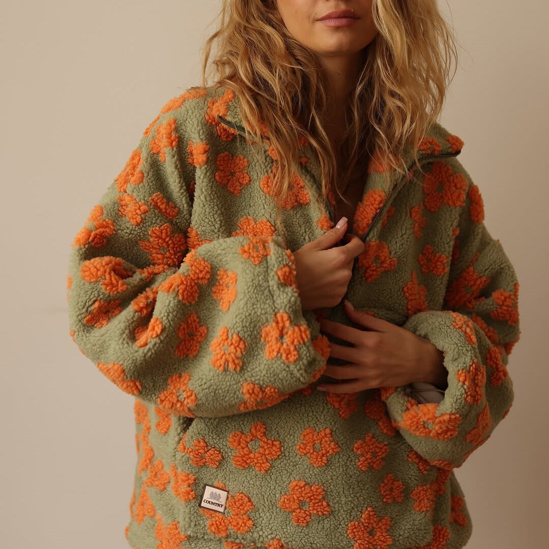 Izabela | Polarowy sweter Bloom