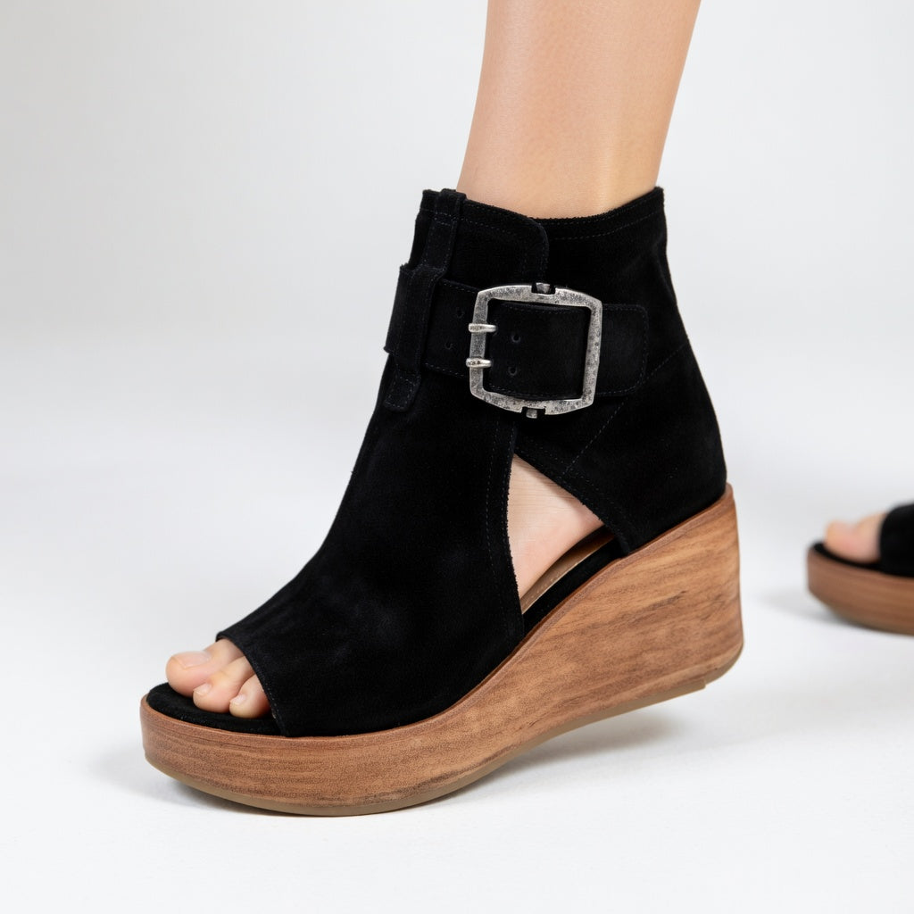 Stella – Modern Open Wedge Ankle Boots