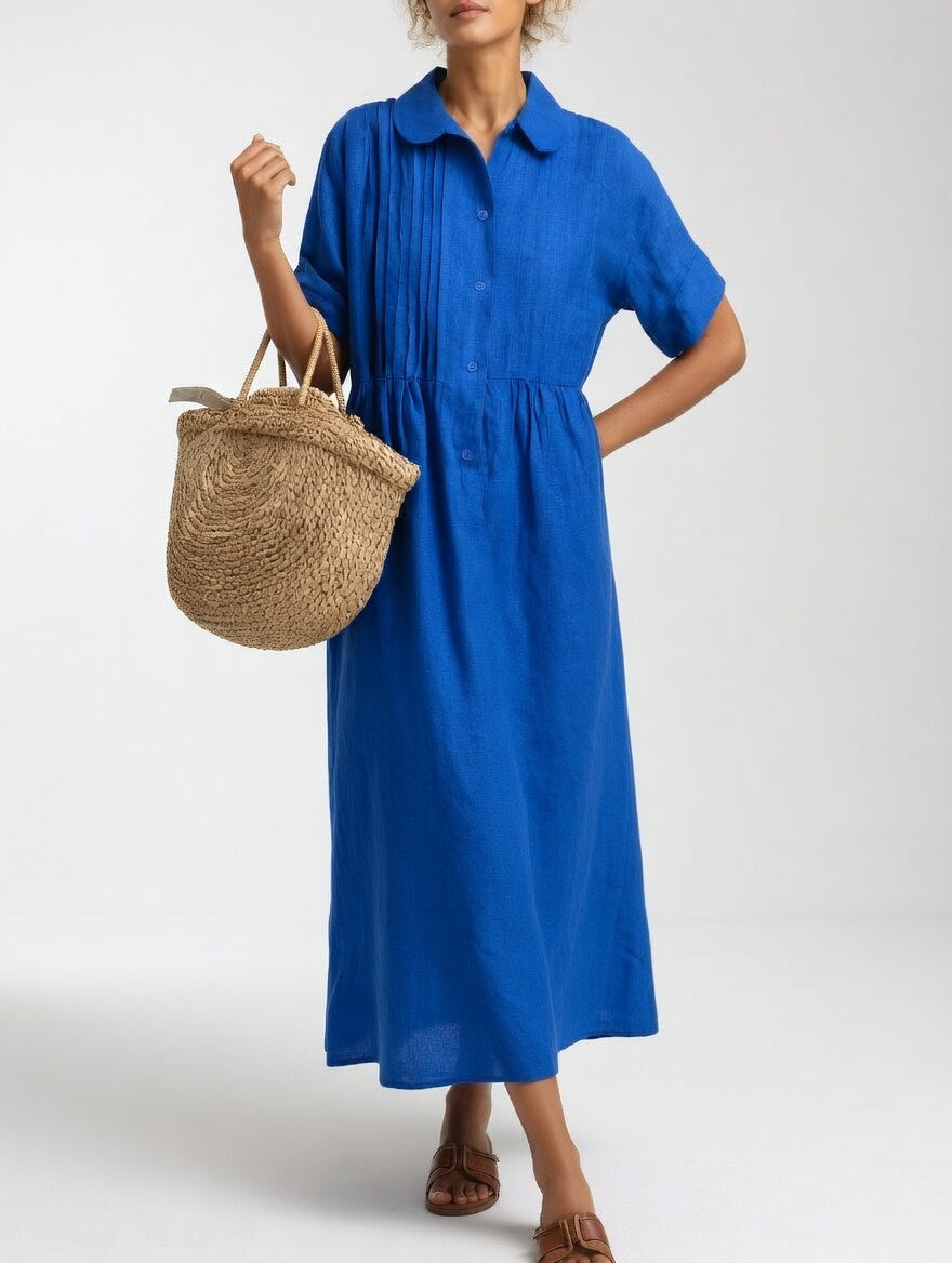 Elysia | Flowy Summer Shirt Dress
