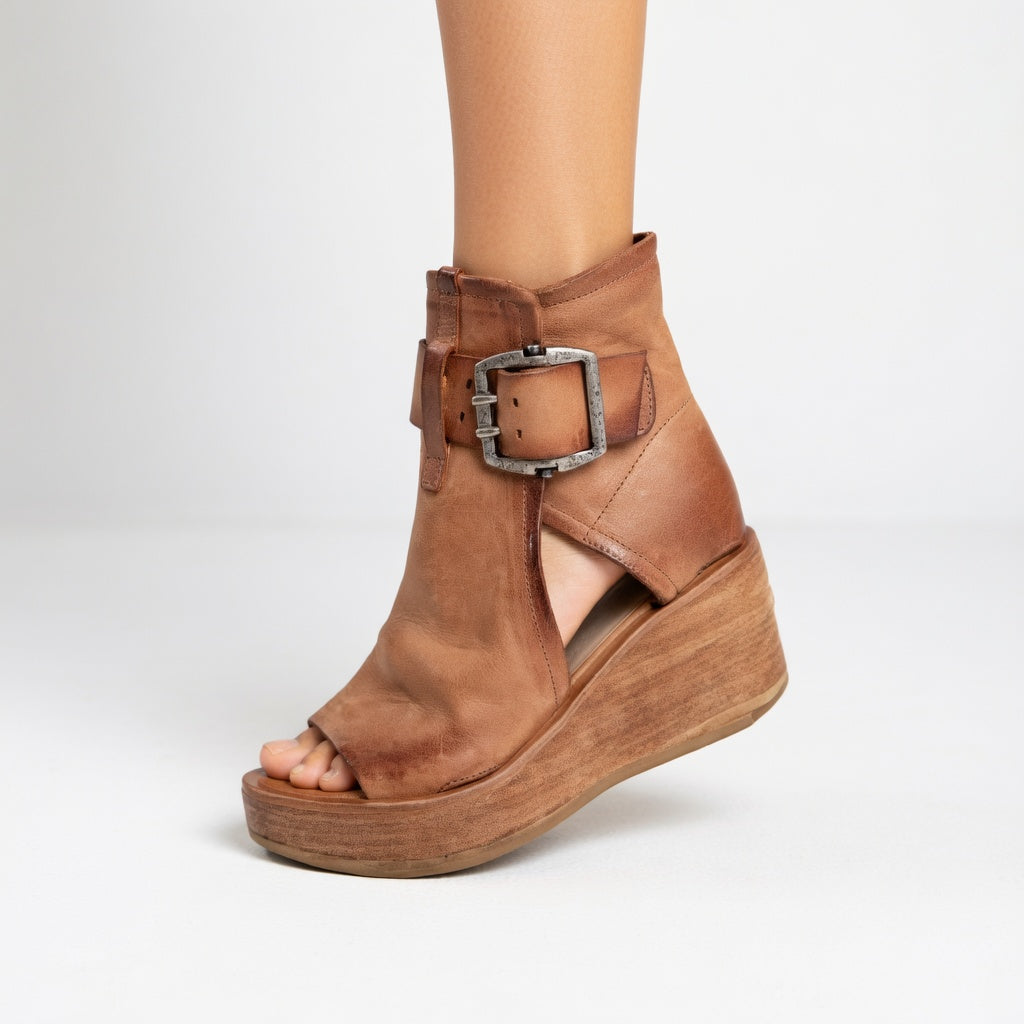Stella – Modern Open Wedge Ankle Boots