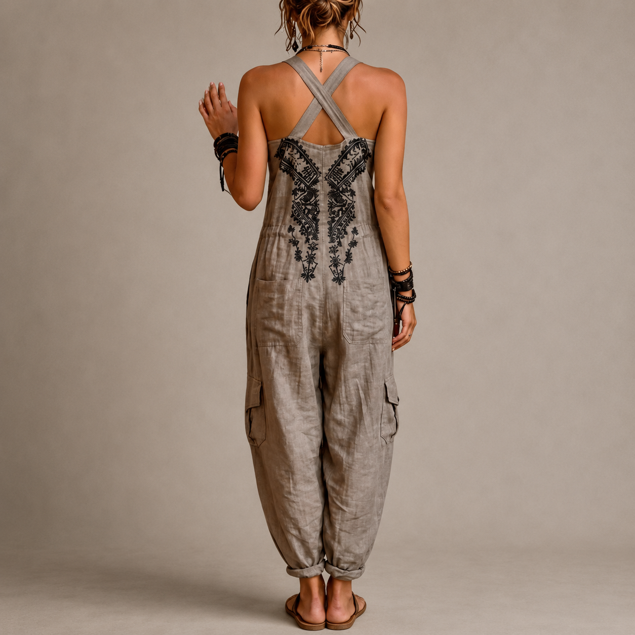 Grace | Embroidered Bohemian Jumpsuit