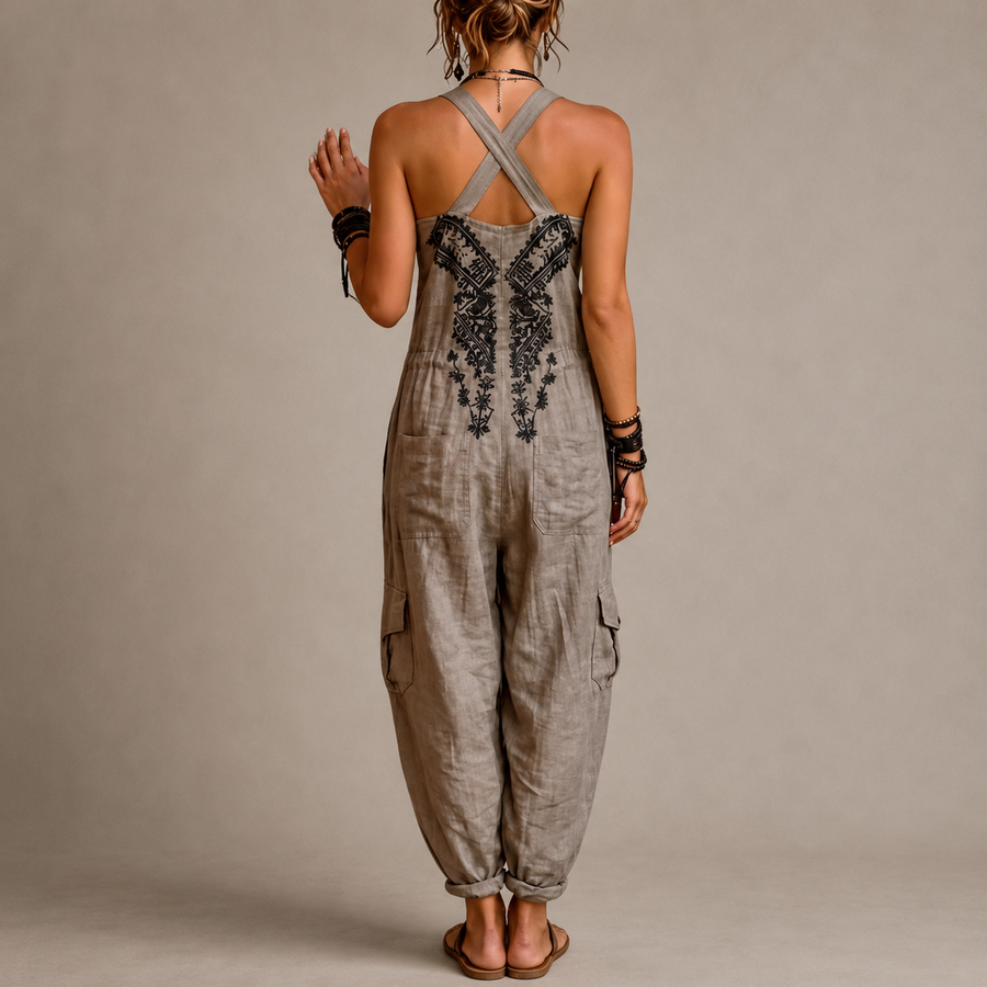 Grace | Embroidered Bohemian Jumpsuit