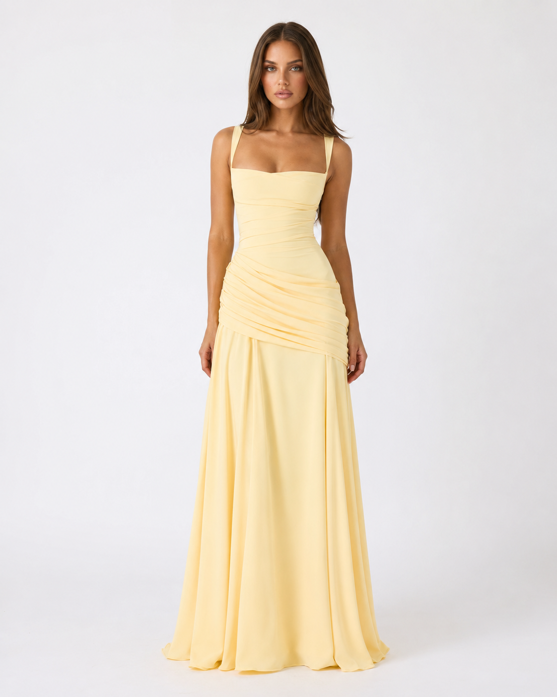 Isabelle | Ruched Maxi Dress