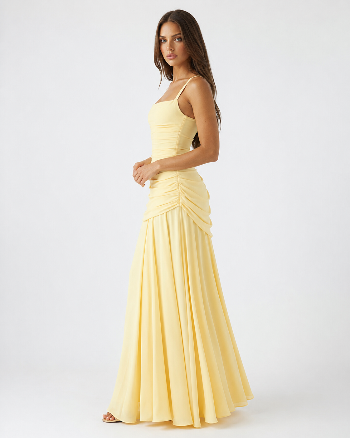 Isabelle | Ruched Maxi Dress