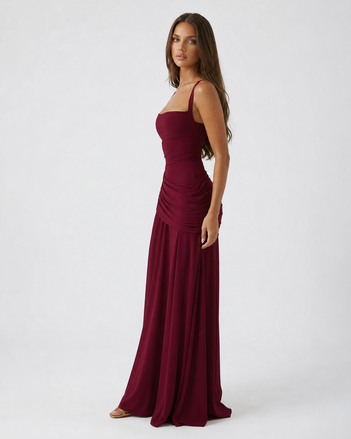 Isabelle | Ruched Maxi Dress
