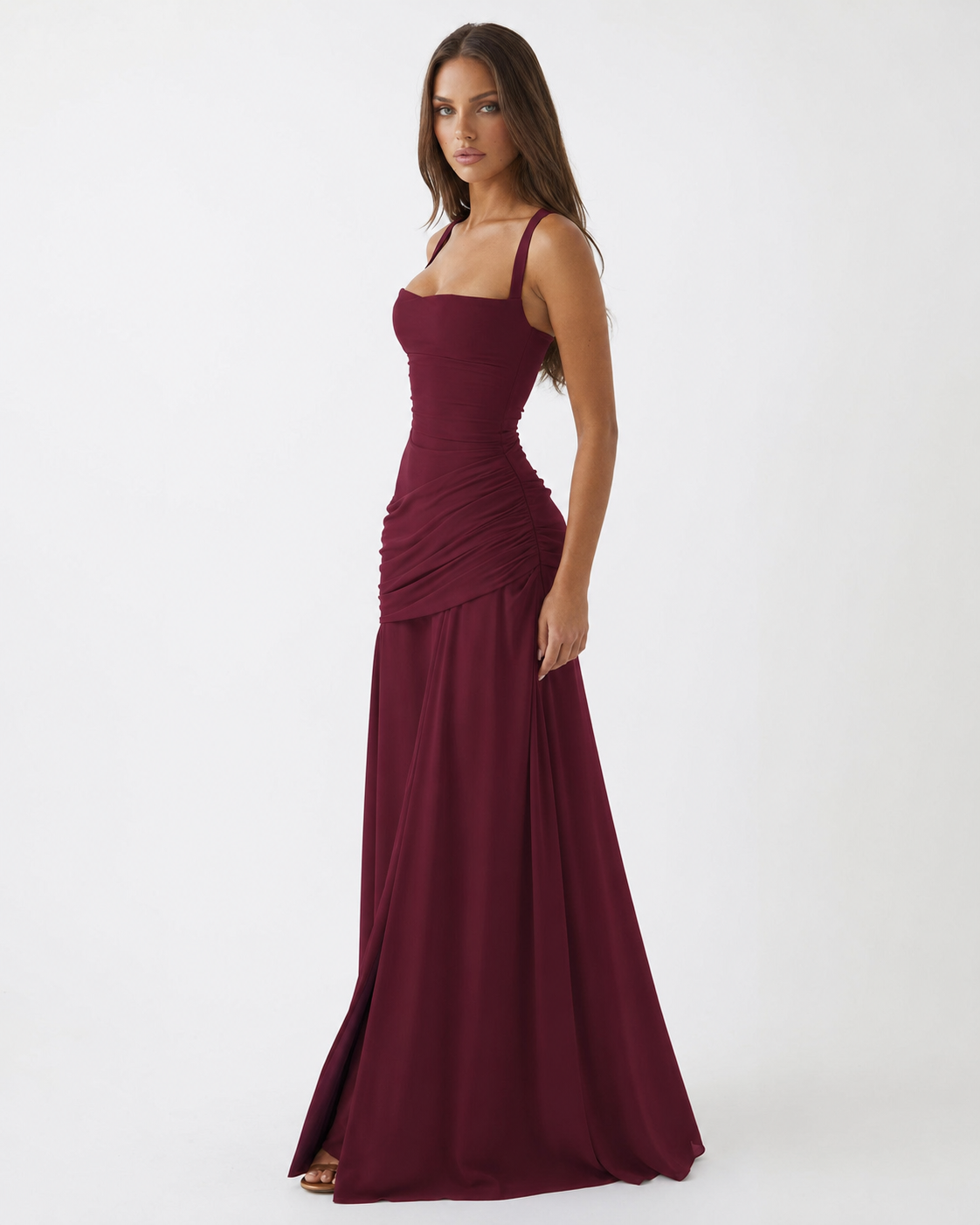 Isabelle | Ruched Maxi Dress