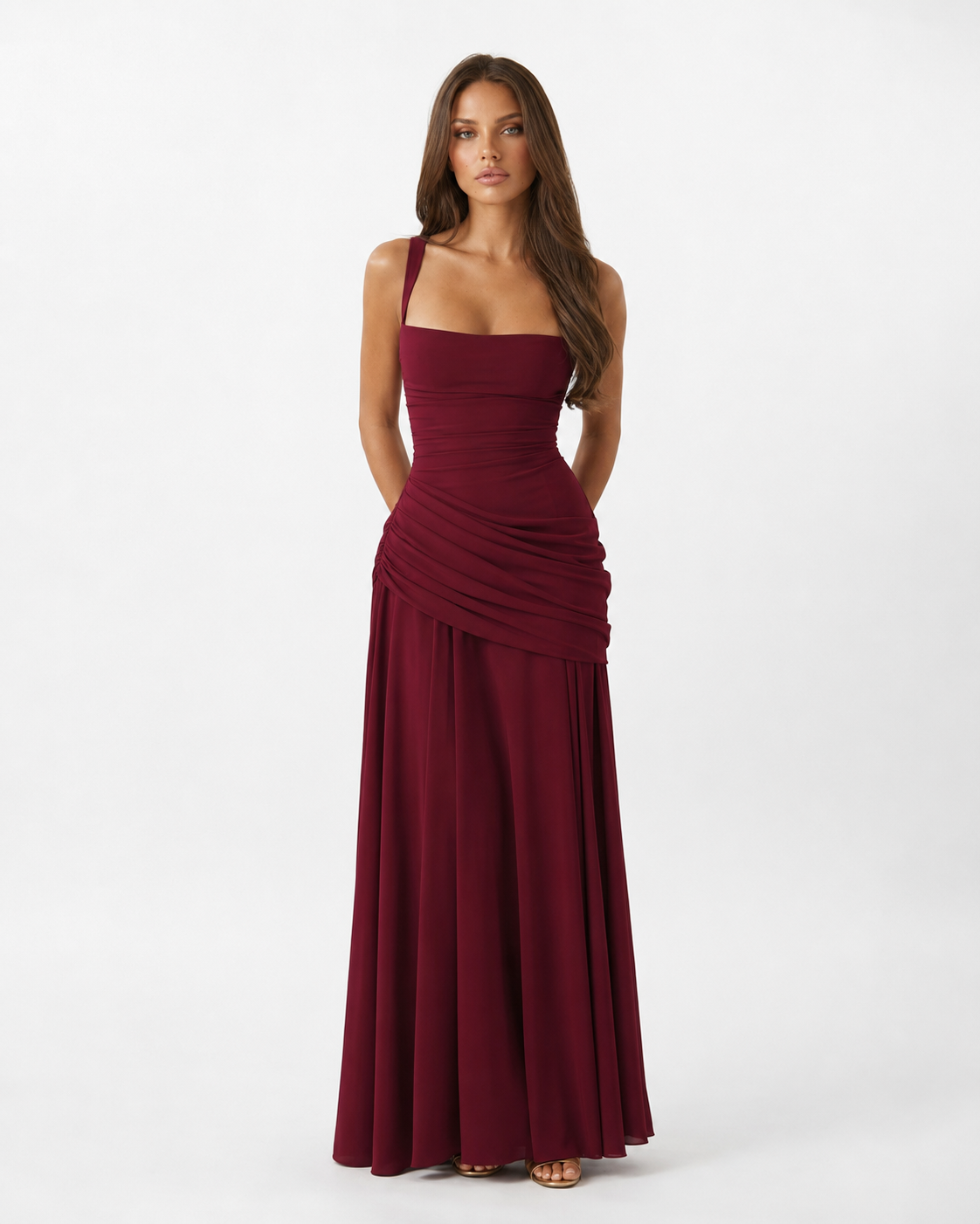 Isabelle | Ruched Maxi Dress