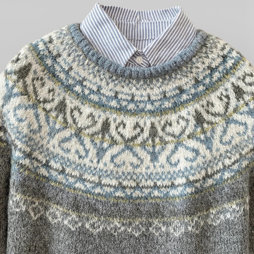 Bianka | Dzianinowy sweter w stylu vintage