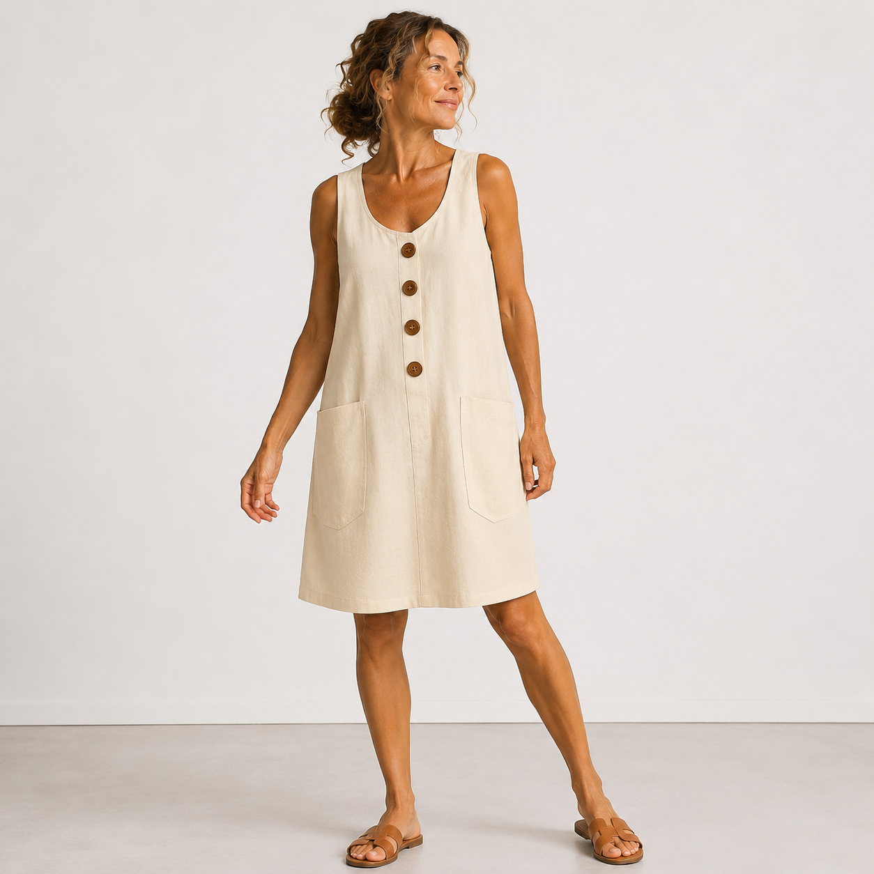 Luna │ Cotton & Linen Dress
