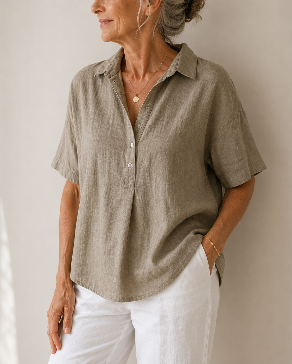 Scarlett | Collared Button Blouse