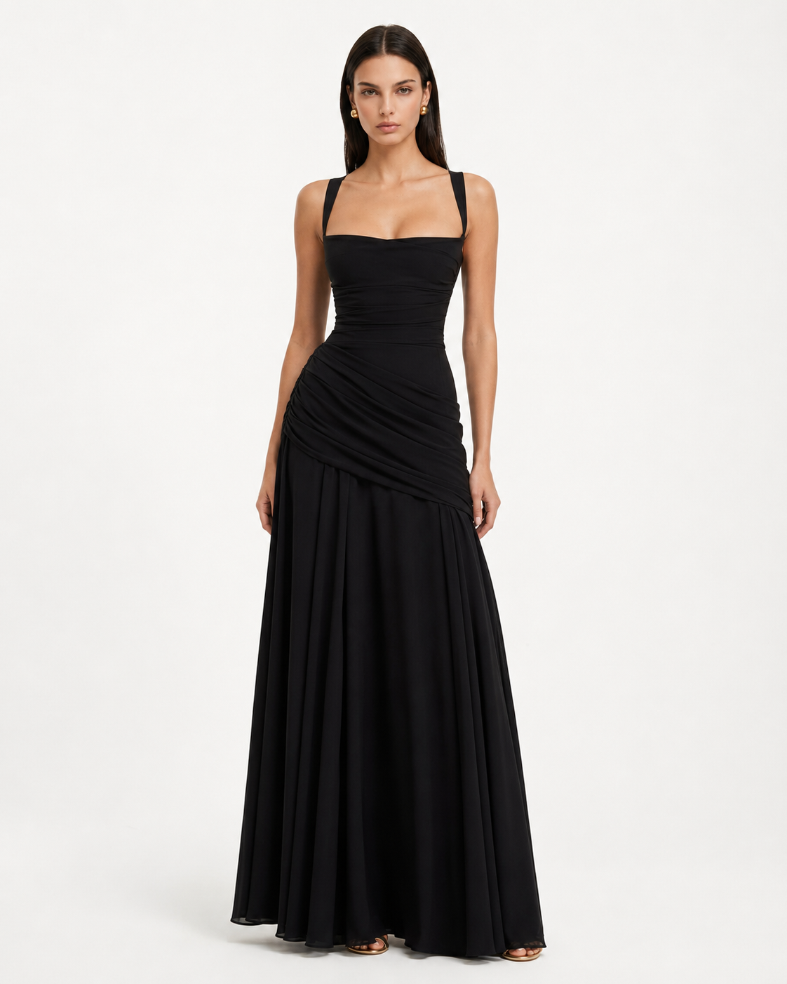 Isabelle | Ruched Maxi Dress
