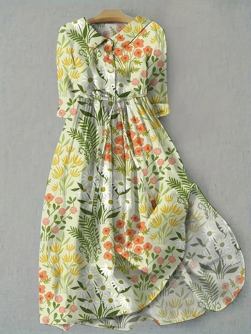 Nina - Floral Dress - Effortless Elegance
