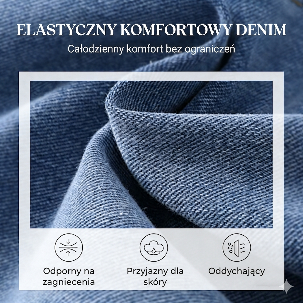 Aveline™ | Dżinsy z wysokim stanem i szeroką nogawką