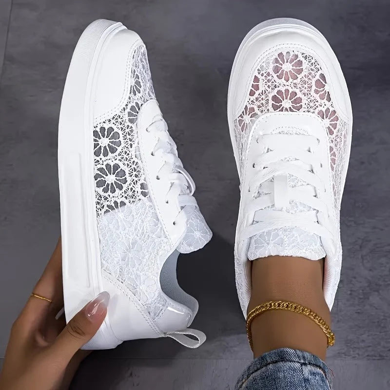 Ginevra | Floral lace sneakers