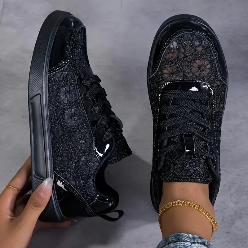 Ginevra | Floral lace sneakers