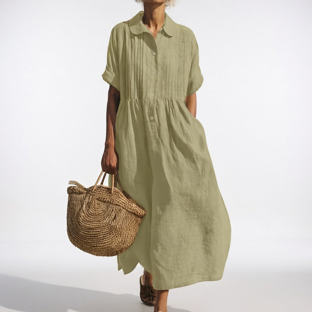 Elysia | Flowy Summer Shirt Dress
