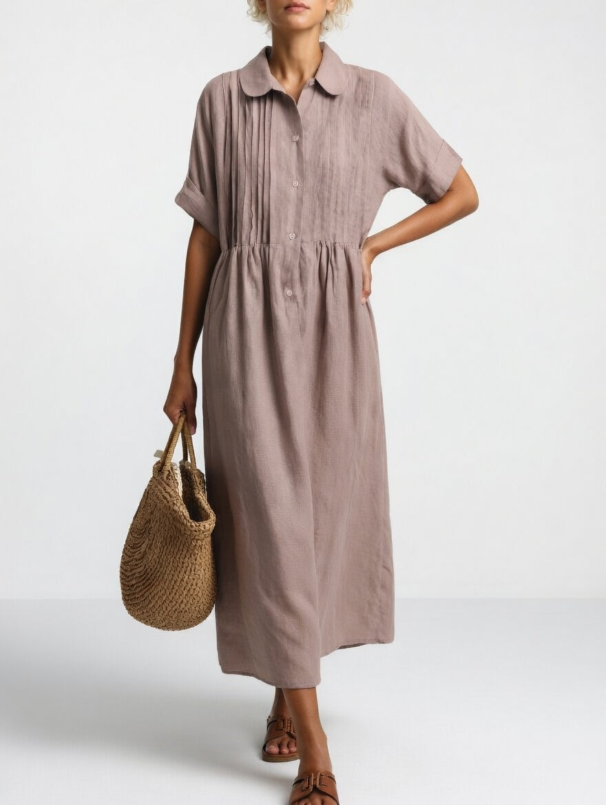 Elysia | Flowy Summer Shirt Dress
