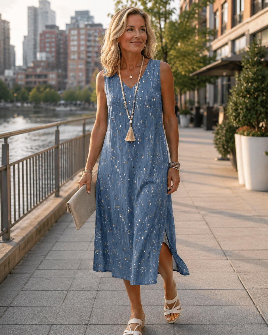 Agnieszka | Casualowa Sukienka w Stylu Vintage
