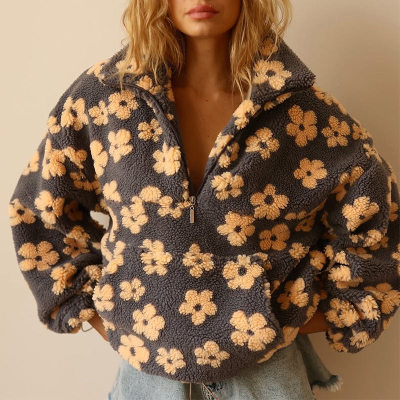 Izabela | Polarowy sweter Bloom