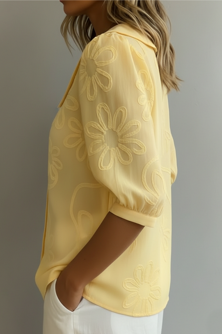 Celeste │ Elegant Floral Blouse