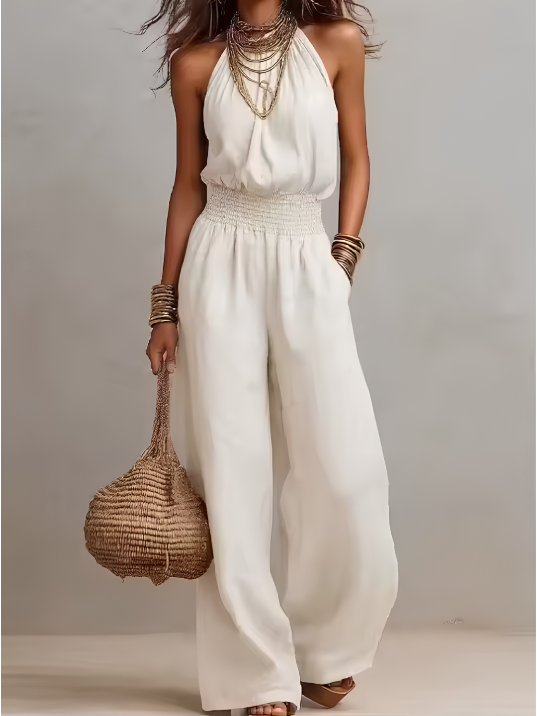 Megan | Elegant Halter Jumpsuit