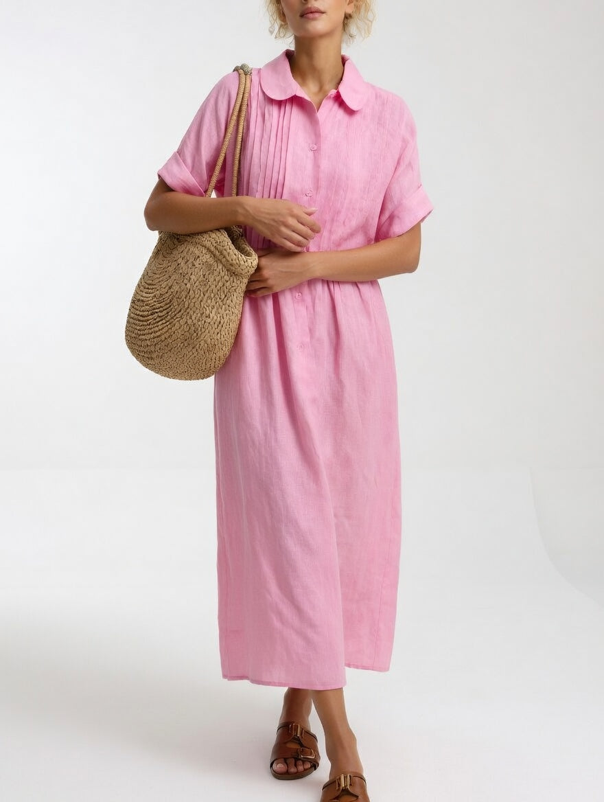 Elysia | Flowy Summer Shirt Dress