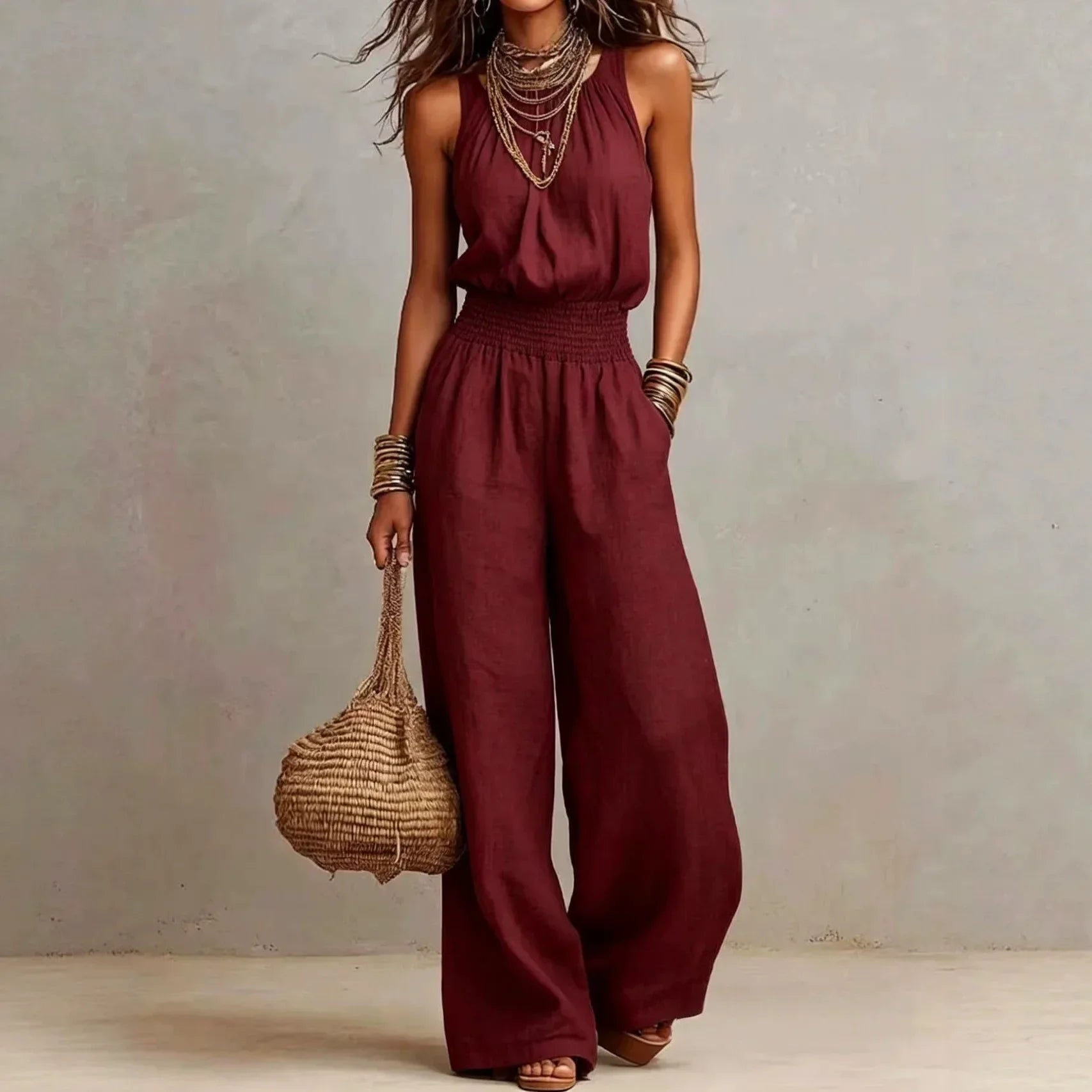 Valentina Flowing Wide Leg Jumpsuit