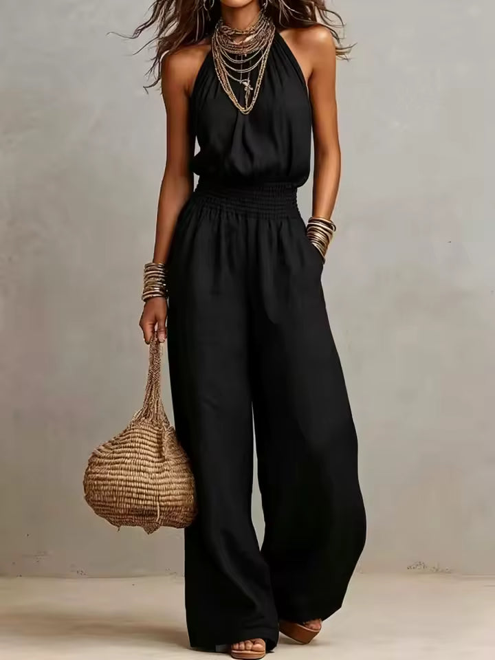 Megan | Elegant Halter Jumpsuit