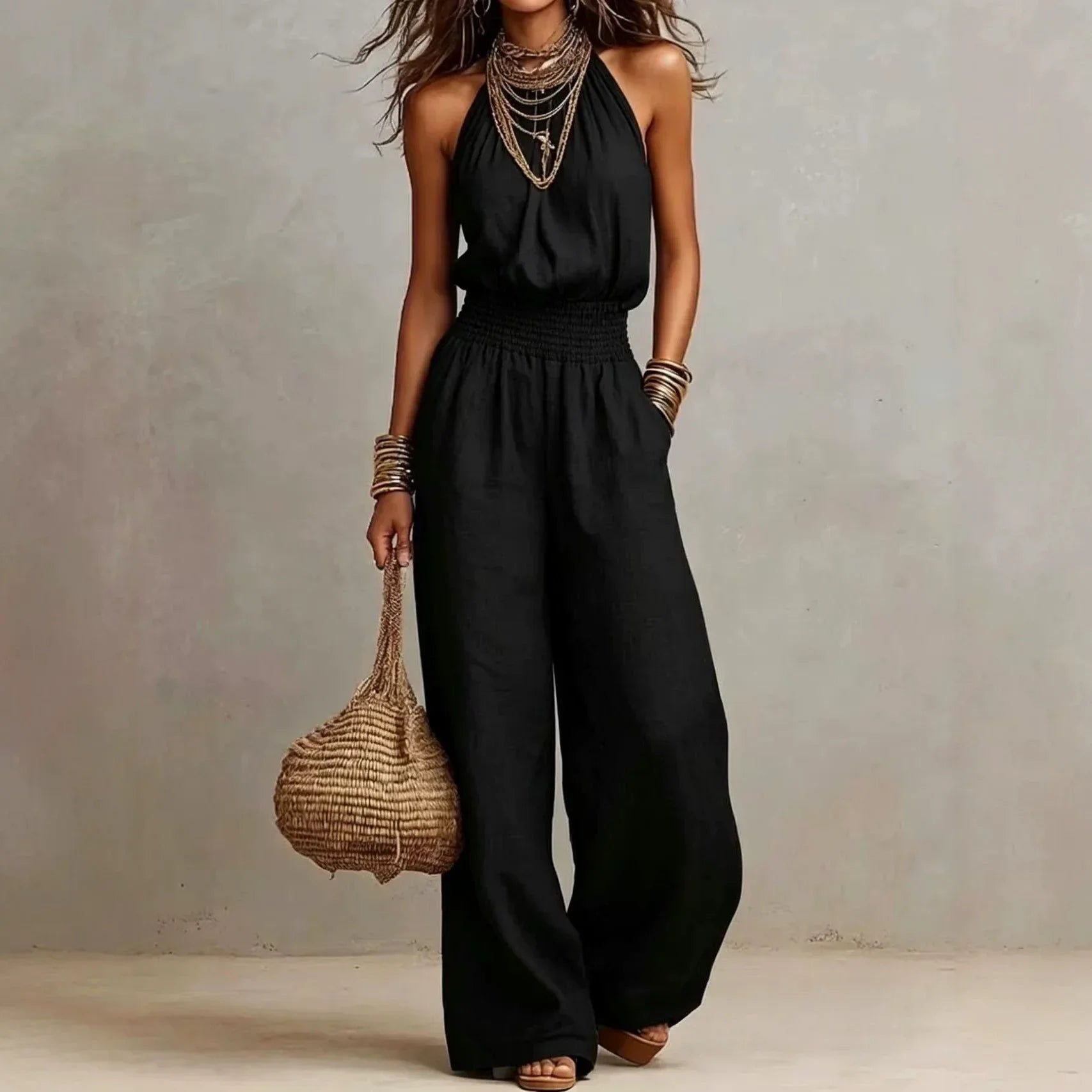 Valentina Flowing Wide Leg Jumpsuit
