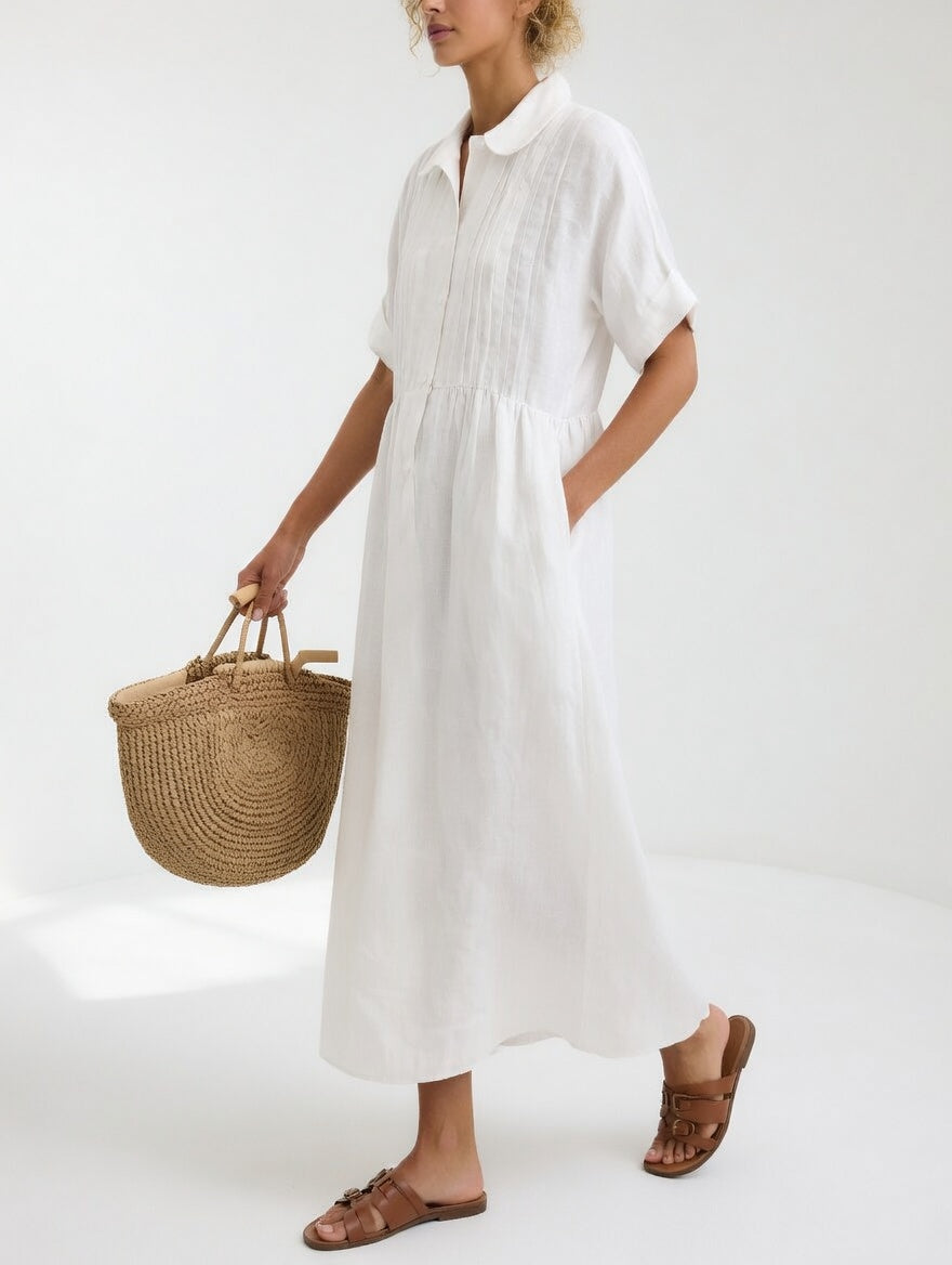 Elysia | Flowy Summer Shirt Dress