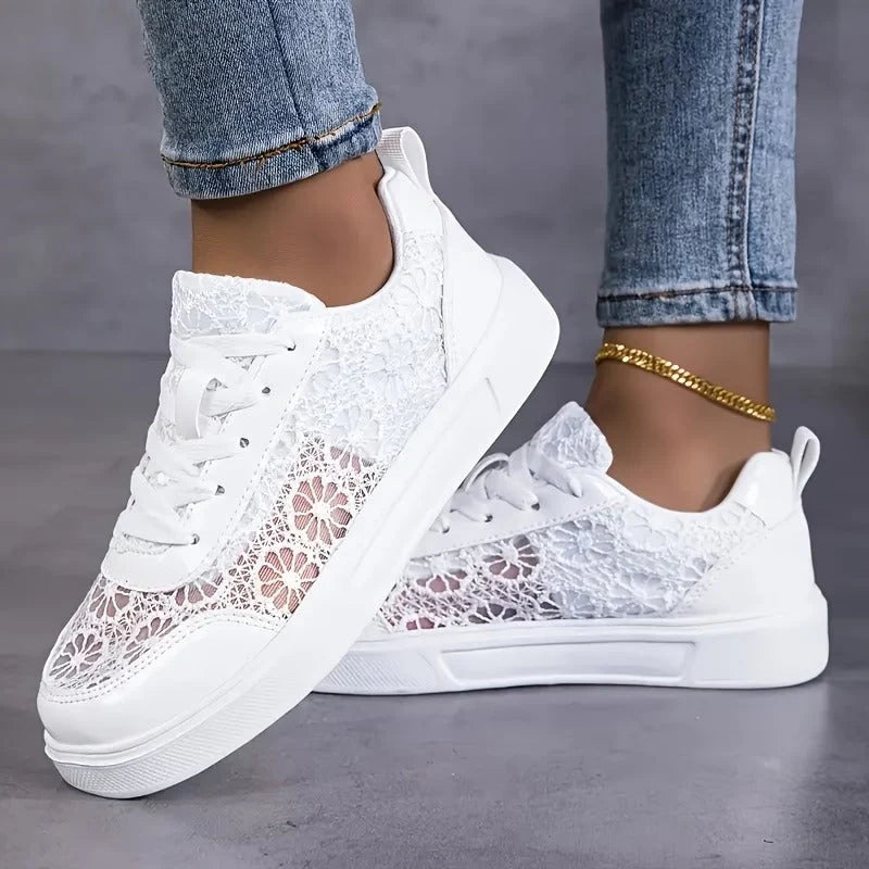 Ginevra | Floral lace sneakers