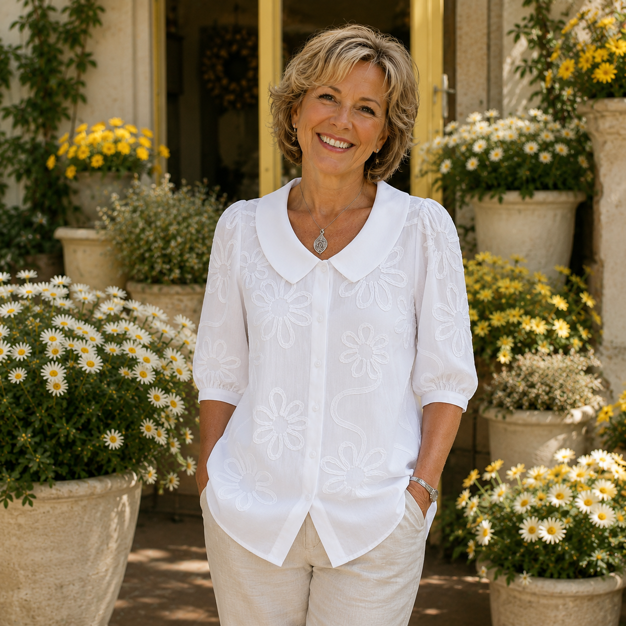 Celeste │ Elegant Floral Blouse