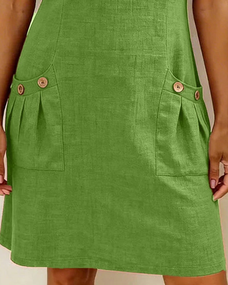 Sophia | Cotton Zip-Front Dress