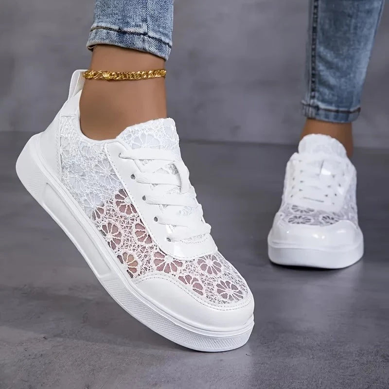 Ginevra | Floral lace sneakers