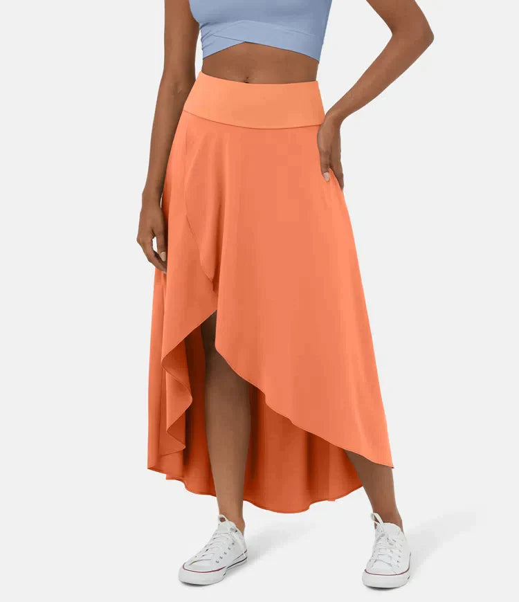 Scarlett - Asymmetric Midi Skirt