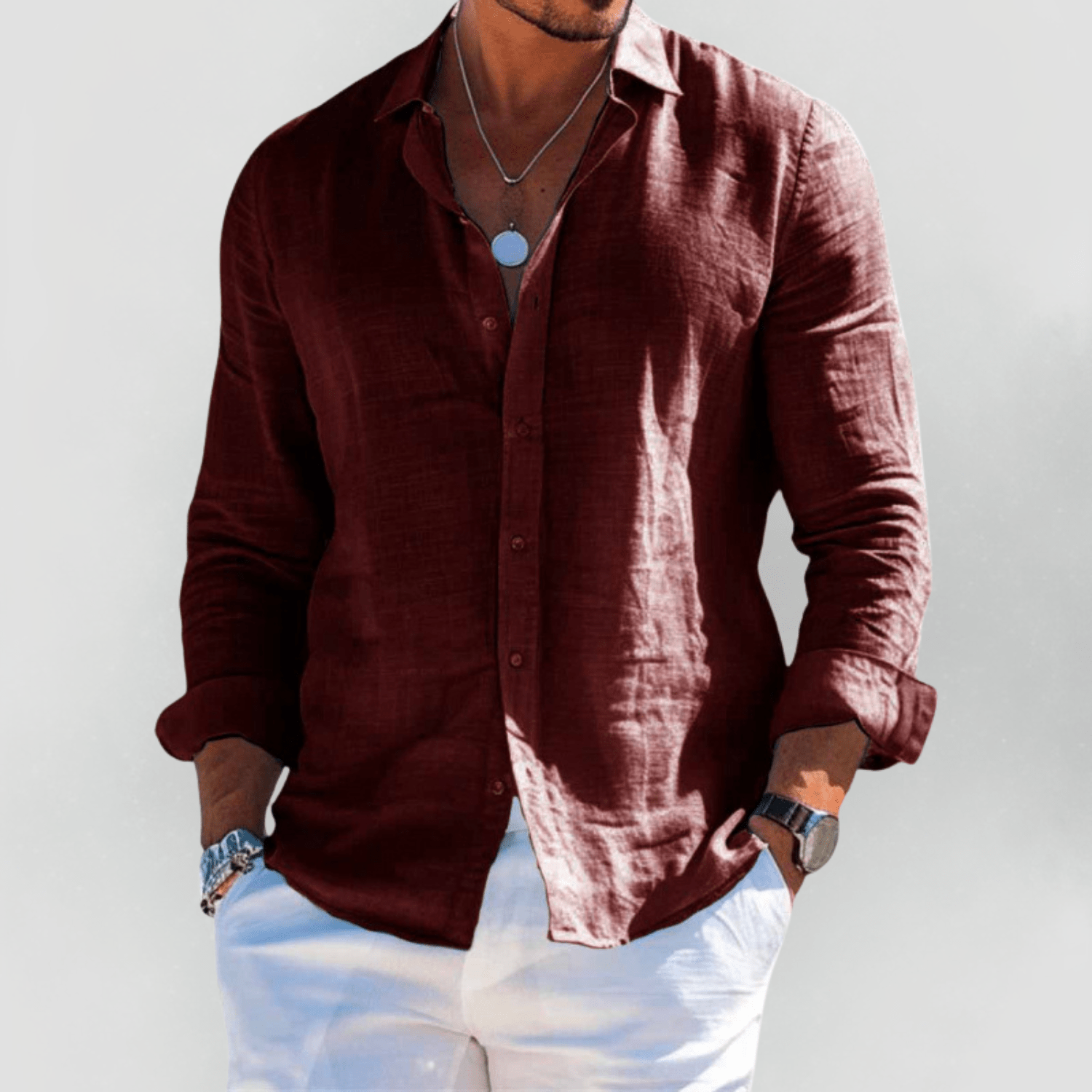 Lucas – Chemise en lin légère