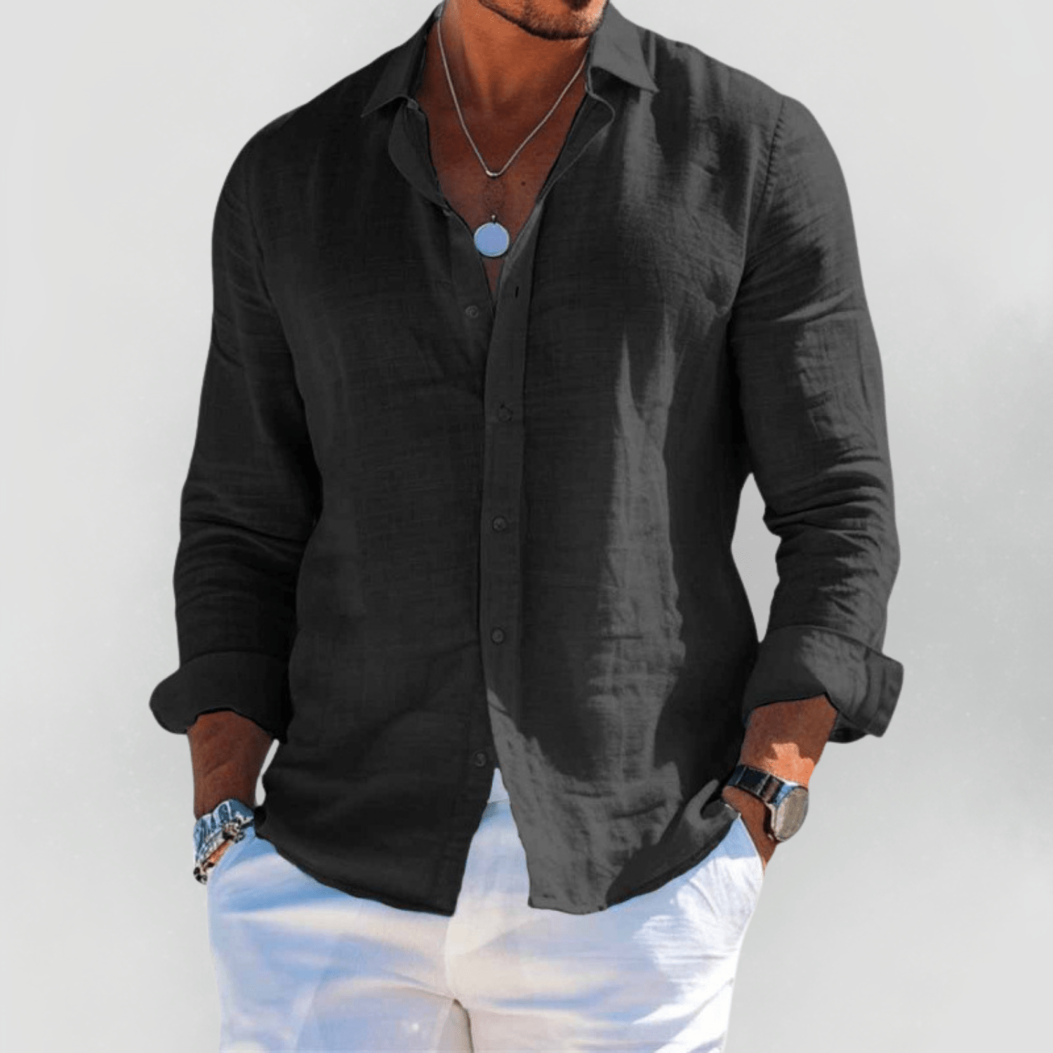 Lucas – Chemise en lin légère